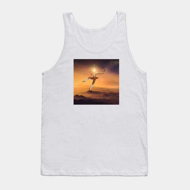 Sun man Tank Top by Andrei Stan